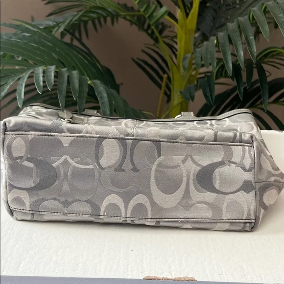 Coach Silver Signature Tote Bag - Picture 4 of 12